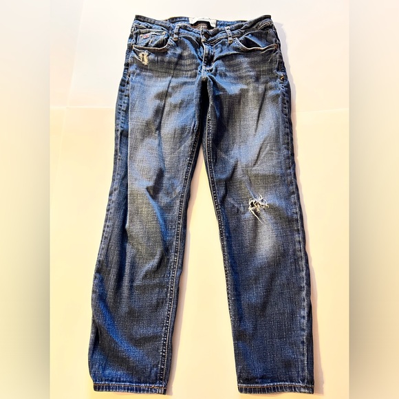 Hollister California Distressed Jeans Size 7/28 - Picture 6 of 12